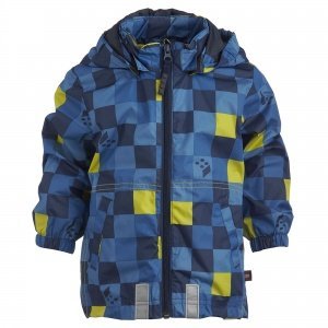 Kapuzen-Jacke marine/gelb