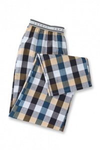 Karierte Baumwoll-Hose