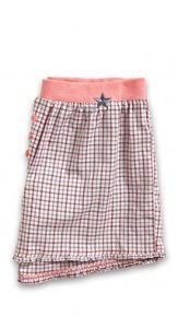 Karierte Baumwoll Pyjama Shorts