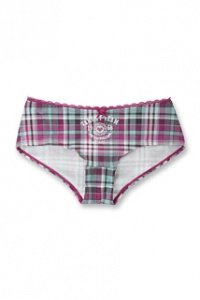 Karierte Baumwoll-Stretch-Shorts