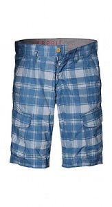 Karierte Baumwollbermuda