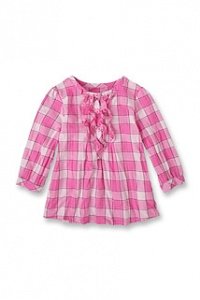 Karierte Baumwollbluse