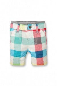 Karierte Baumwollshorts