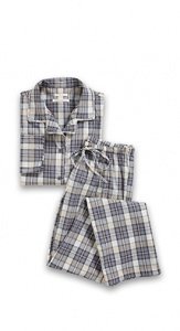 Karierter Baumwoll Pyjama