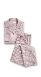 Karierter Baumwoll Pyjama