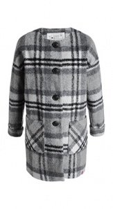 Karierter Oversize-Mantel