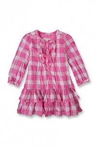 Kariertes Baumwollkleid