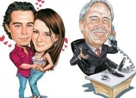 Karikatur von Ihrem Foto