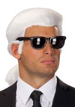Karl Modedesigner Männerperücke Zopf lan
