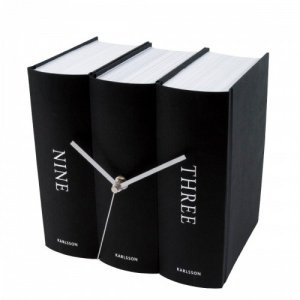 Karlsson Bücher Uhr - Schwarz