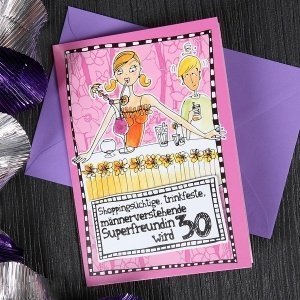 Karte Superfreundin wird 30