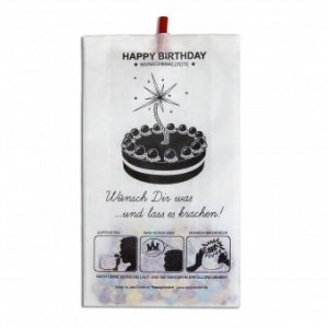 Karte Wunschknalltüte Happy Birthday