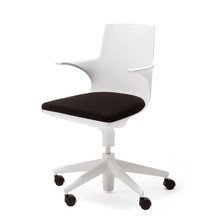 Kartell - Spoon Chair, weiß/schwarz