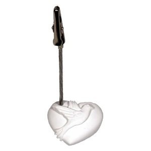 Kartenhalter Herzchen mit Taube