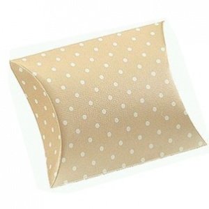 Kartonage Classic, caramel mit Tupfen