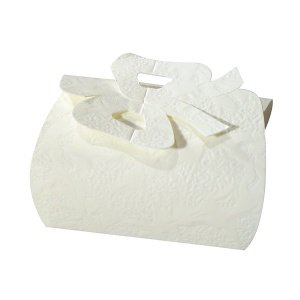 Kartonage Presento, creme mit Prägung