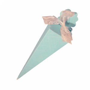 Kartonage Tüte, blau