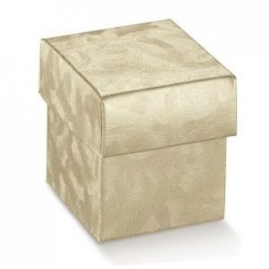 Kartonage Würfel, champagner