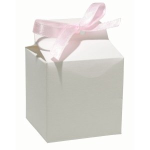 Kartonage Würfel, creme