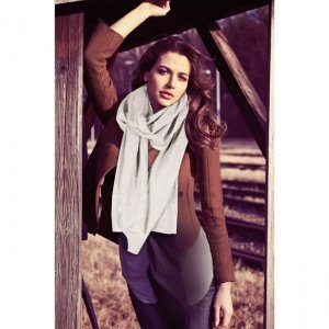 Kaschmir-Strickschal creme