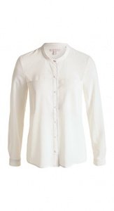 Kastige Chiffon-Bluse