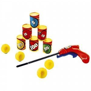 Katapult-Dosen-Wurfspiel