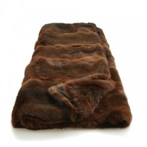 Katrin Leuze Decke echt Kanin gefärbt me