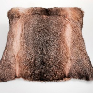 Katrin Leuze Kissen echt Kanin gefärbt r