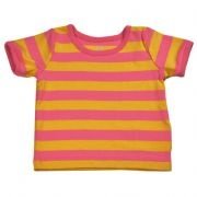 Katvig- T-Shirt rosa-gelb, kbA