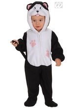 Katze Babykostüm Deluxe schwarz-weiss