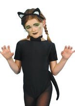 Katzenset für Kinder, schwarz