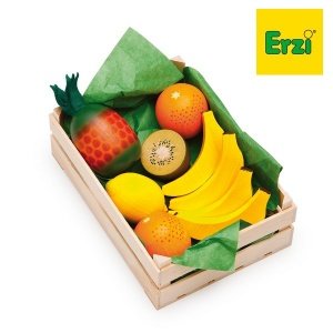Kaufladenzubehör Kiste mit Südfrüchten
