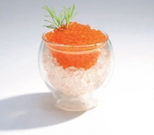 Kaviar Präsentationsglas