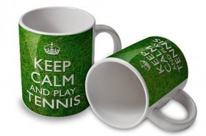 Keep Calm and Play Tennis Tasse