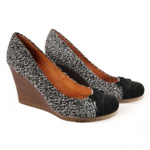 Keilabsatz-Pumps Kisal schwarz