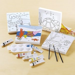 Keilrahmen-Set "Meerestiere"