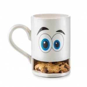 Keks-Becher Mug Monster weiß