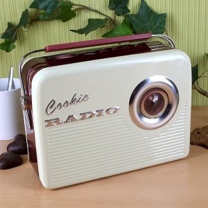 Keksdose *Radio* im Retro- Look