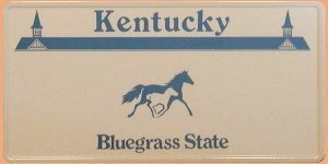 Kentucky Wunschkennzeichen -Bluegrass St