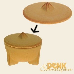 Keramik Deckel für das Denk Schmelzfeuer