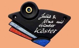 Keramik - Klingelschild Grafic Design in