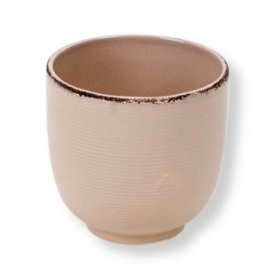 Keramik Topf beige-grau (12cm)