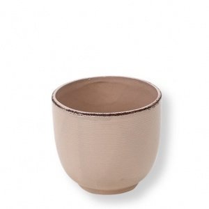 Keramik Topf beige-grau (9,5cm)