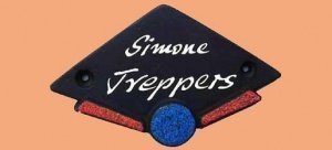 Keramik - Türschild Grafic Design in Gra