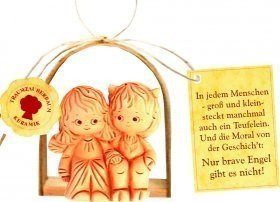 Keramikengel Traumpaar