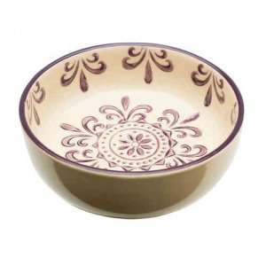 Keramikschale flach creme/lavendel, Lisb