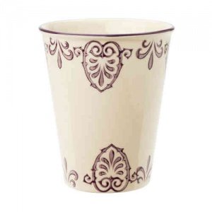 Keramikvase creme/lavendel, Lisbeth Dahl