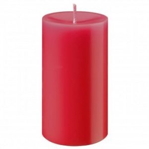 Kerze 15cm zinnober