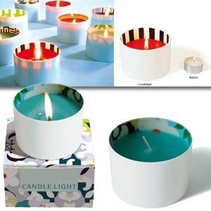 Kerze ´Candlelight´ in Porzellan-Schale 