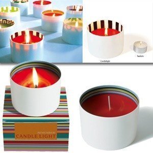 Kerze ´Candlelight´ in Porzellan-Schale 